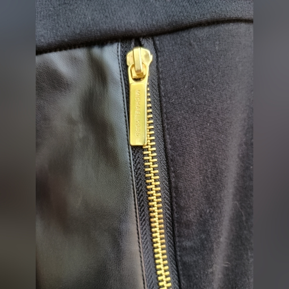 Michael Kors Black Women's Pants with Zipper Detail_2X - Picture 3 of 7